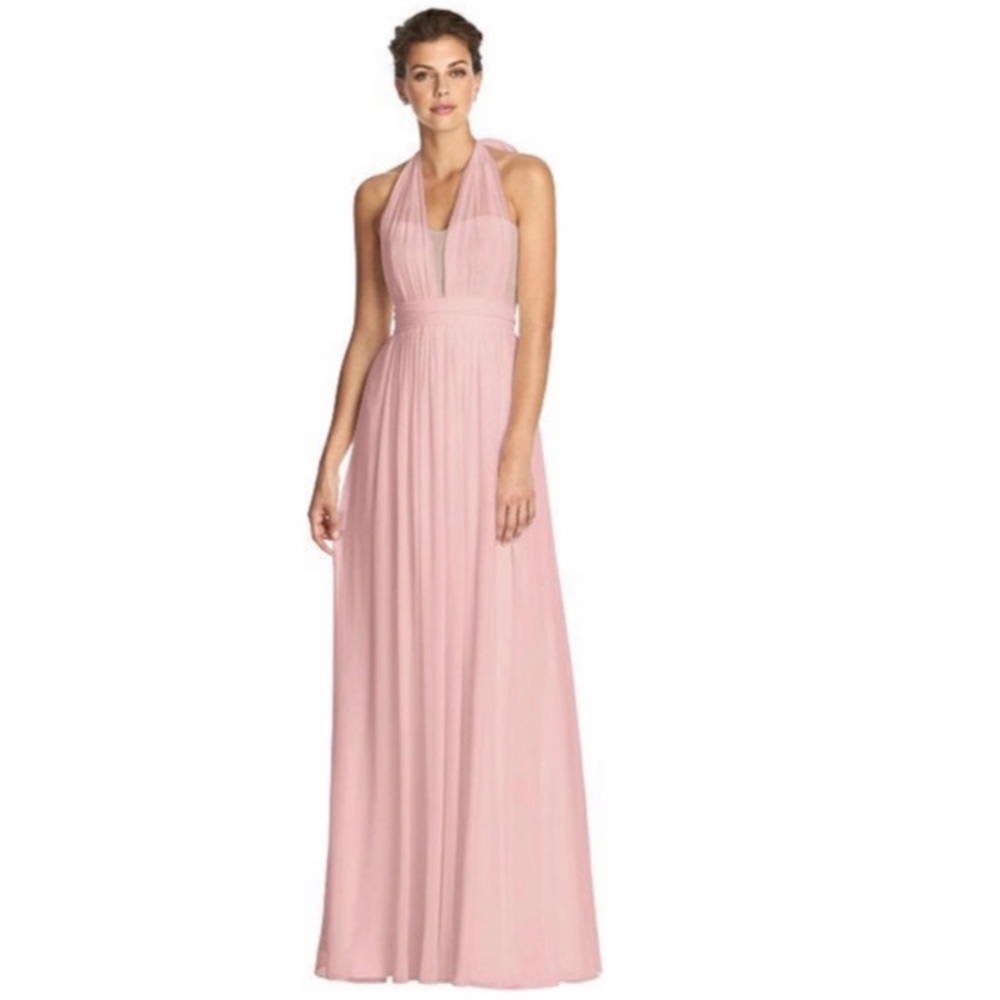 Bridesmaid dress, light pink, Dessy After Six